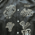 Louis Vuitton Black Leather Varsity Jacket - Morely TrendsLouis Vuitton Type here:)