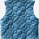 Louis Vuitton Blue Flower Monogram Puffer Vest - Morely TrendsLouis Vuitton Type here:)