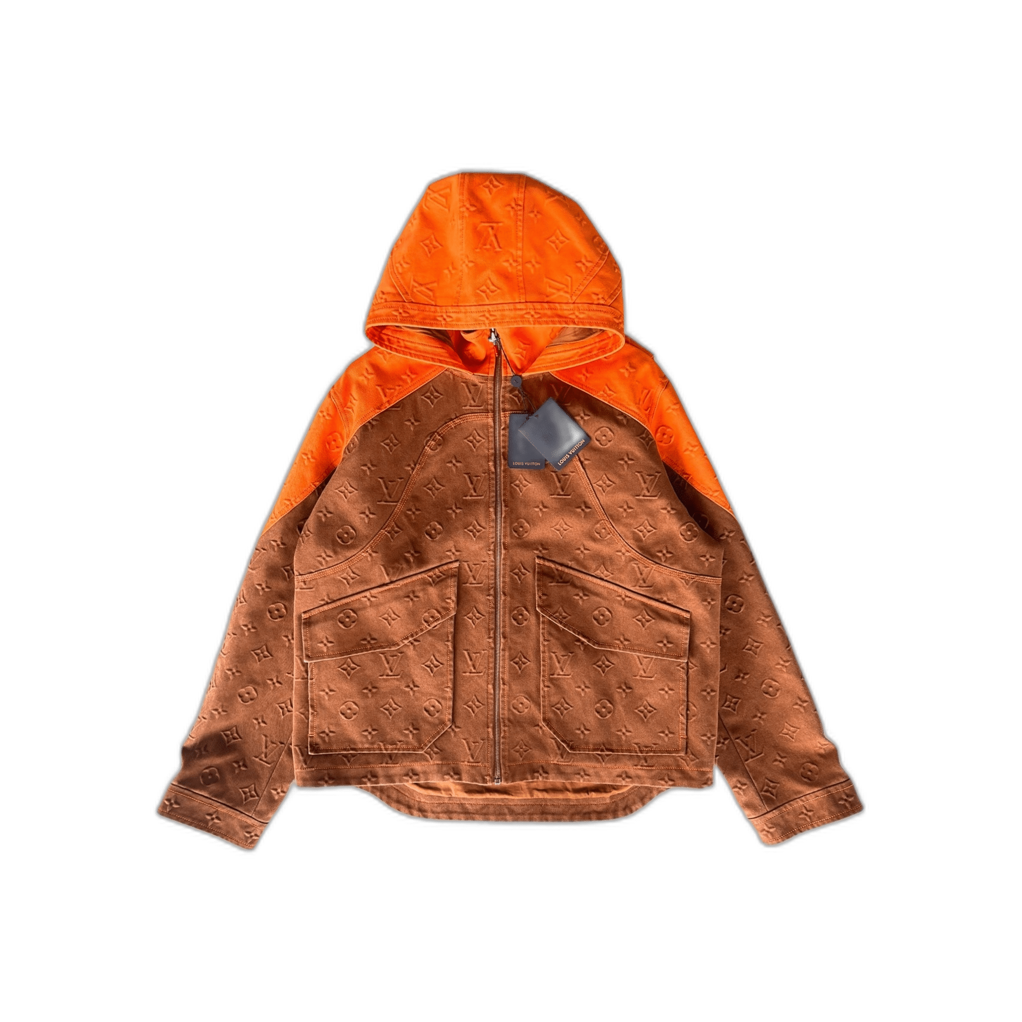 Louis Vuitton Brown & Orange Monogram Carpenter Hooded Jacket - Morely TrendsLouis Vuitton Type here:)