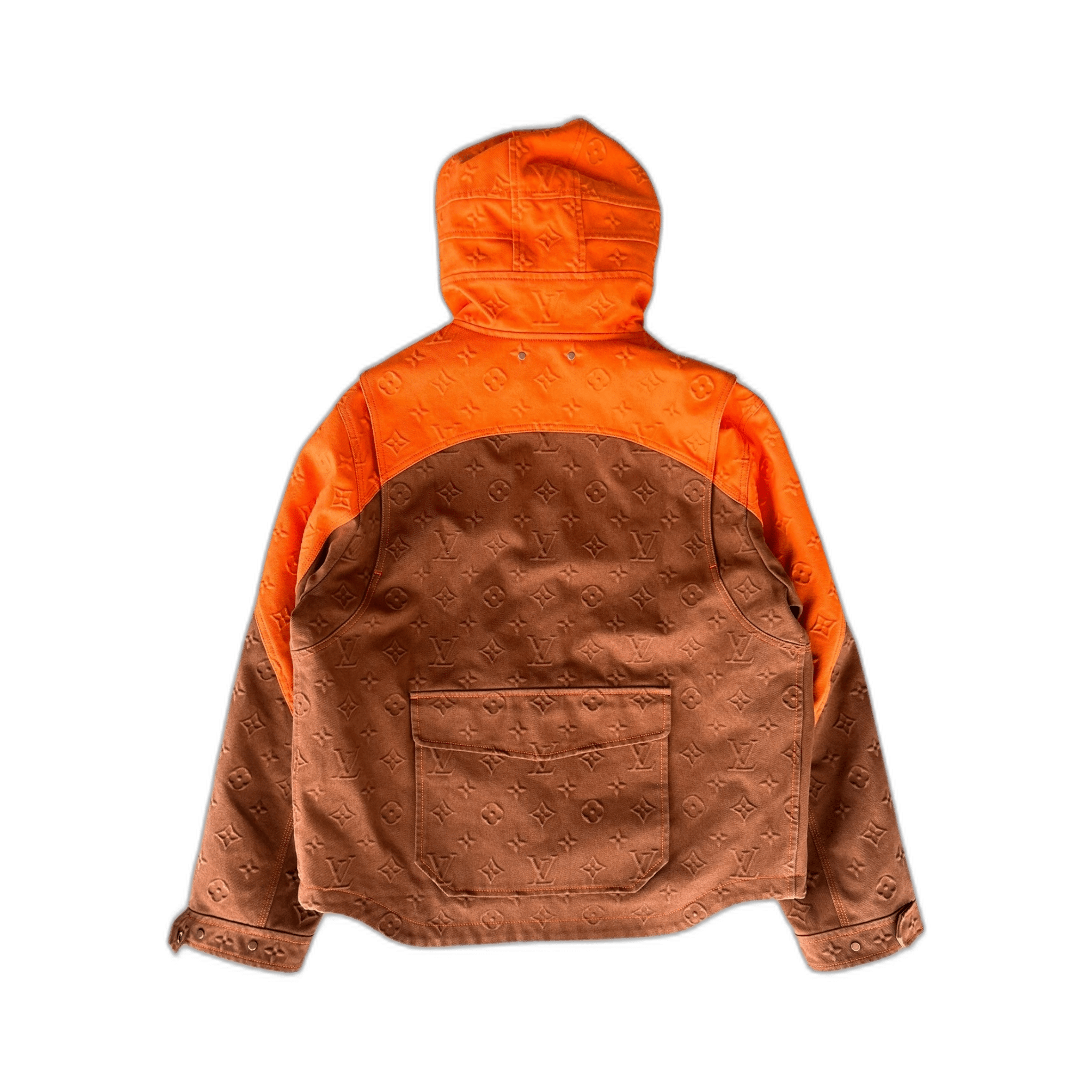 Louis Vuitton Brown & Orange Monogram Carpenter Hooded Jacket - Morely TrendsLouis Vuitton Type here:)