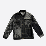 Louis Vuitton Nigo Black & Grey Monogram Crazy Denim Jacket - Morely TrendsLouis Vuitton Type here:)