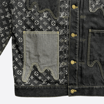 Louis Vuitton Nigo Black & Grey Monogram Crazy Denim Jacket - Morely TrendsLouis Vuitton Type here:)