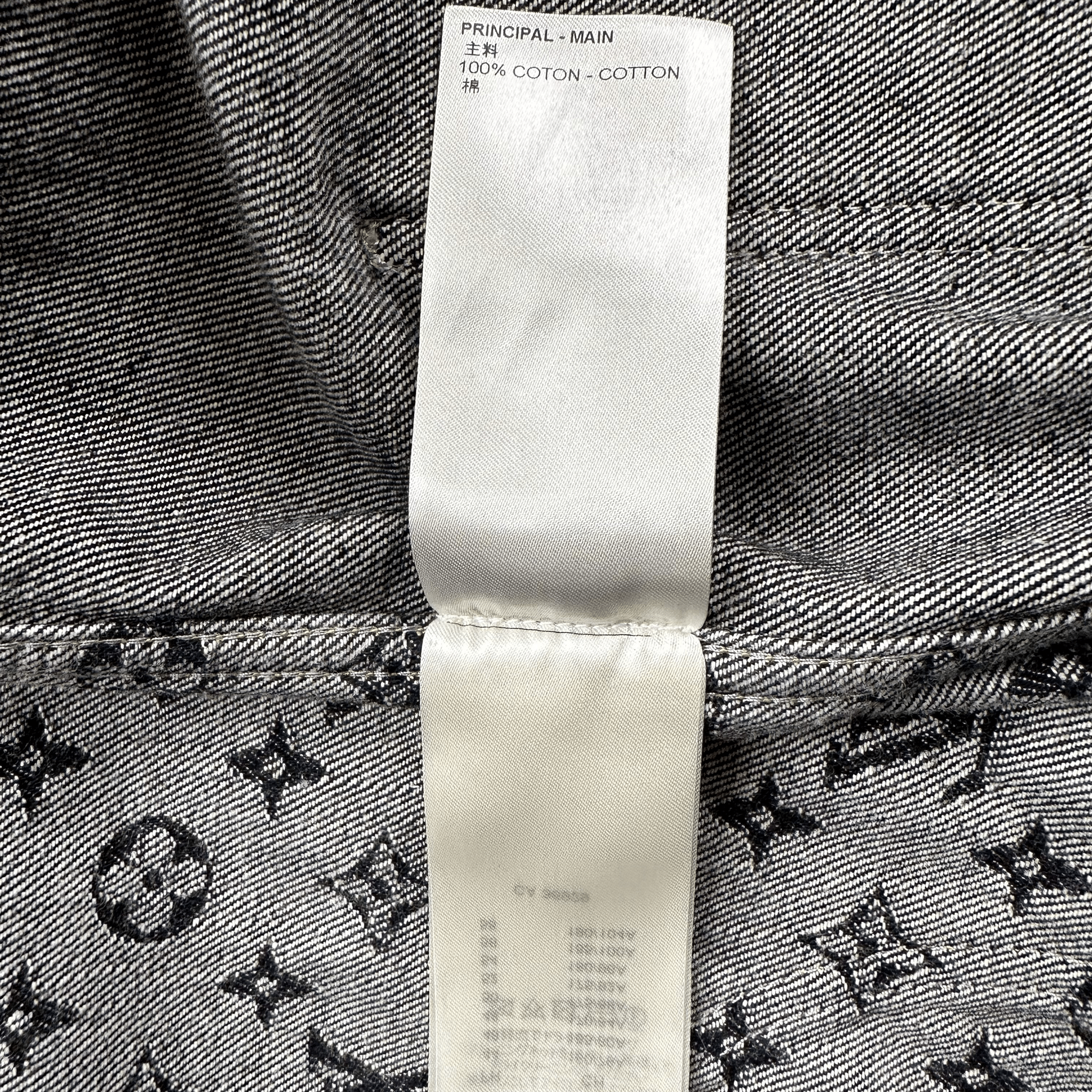 Louis Vuitton Nigo Black & Grey Monogram Crazy Denim Jacket - Morely TrendsLouis Vuitton Type here:)