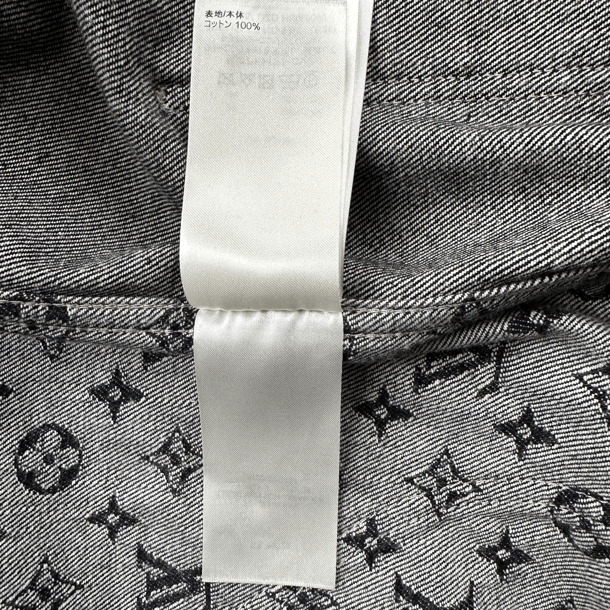 Louis Vuitton Nigo Black & Grey Monogram Crazy Denim Jacket - Morely TrendsLouis Vuitton Type here:)