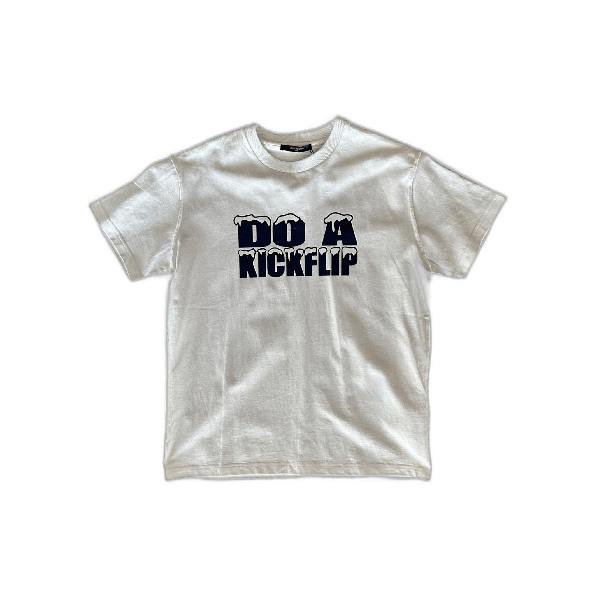 Louis Vuitton White Do A Kickflip T-Shirt - Morely TrendsLouis Vuitton Type here:)
