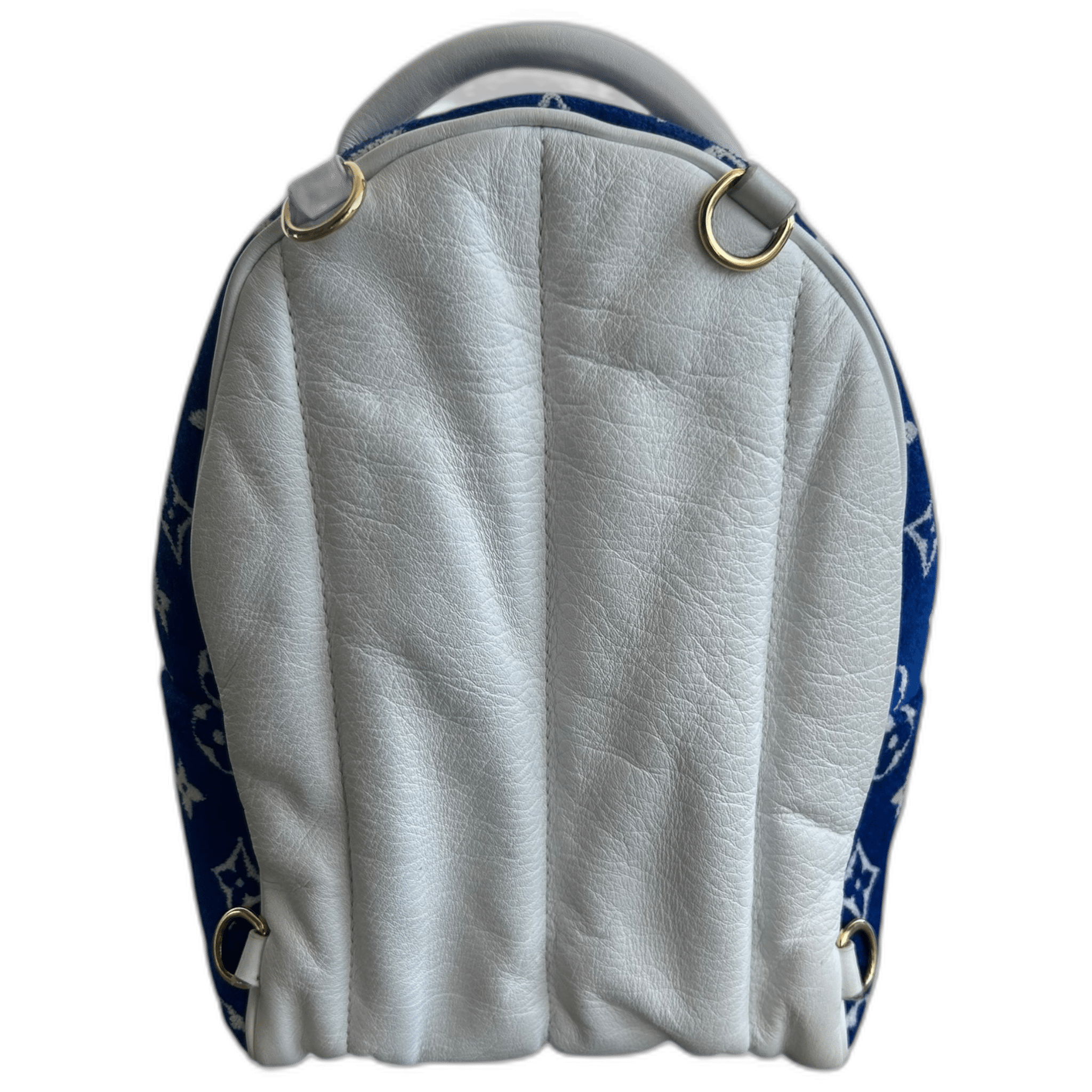 Louis Vuitton Blue & White Tennis Monogram Palm Springs Backpack - Morely TrendsLouis Vuitton Type here:)