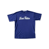 Louis Vuitton Blue & White Script Logo Intarsia T-Shirt - Morely TrendsLouis Vuitton Type here:)