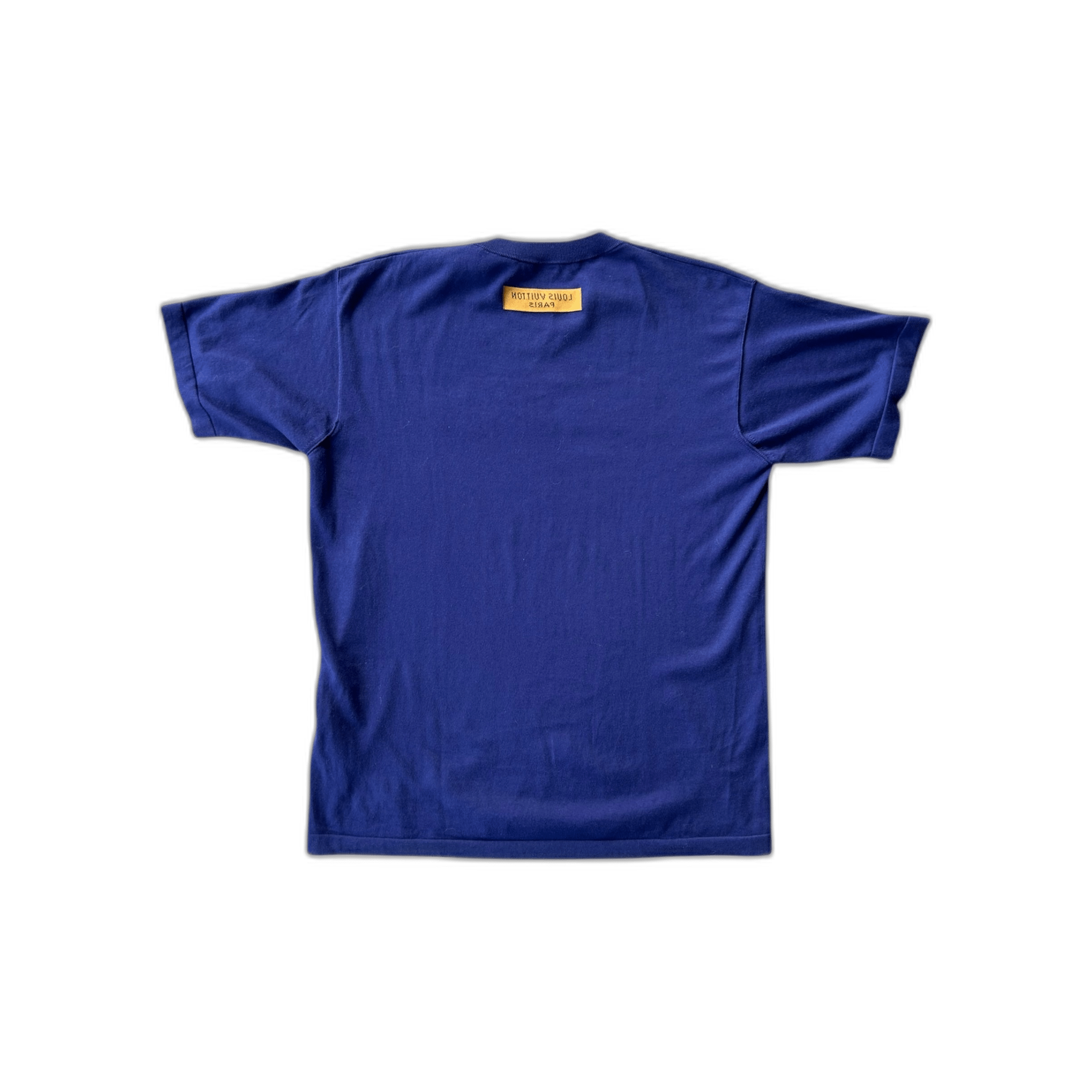 Louis Vuitton Blue & White Script Logo Intarsia T-Shirt - Morely TrendsLouis Vuitton Type here:)