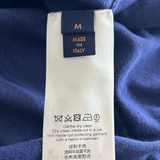 Louis Vuitton Blue & White Script Logo Intarsia T-Shirt - Morely TrendsLouis Vuitton Type here:)