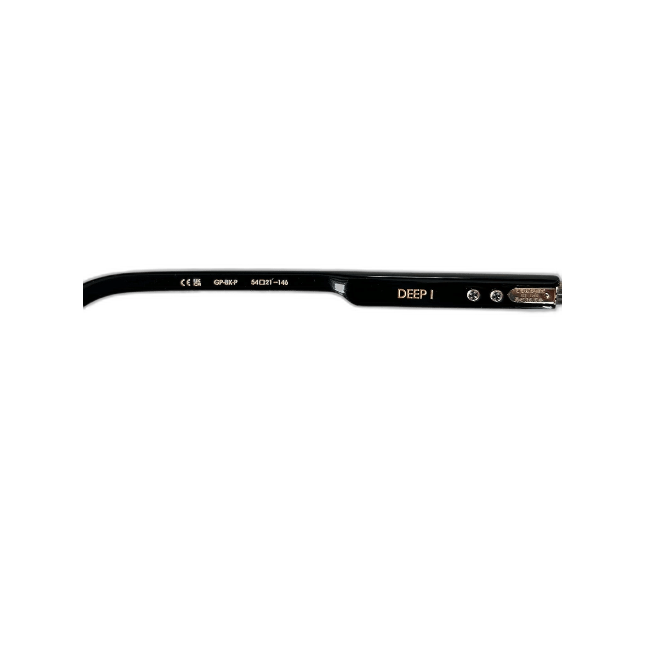 Chrome Hearts Black & Gold Deep 1 Glasses - Morely TrendsChrome Hearts Type here:)