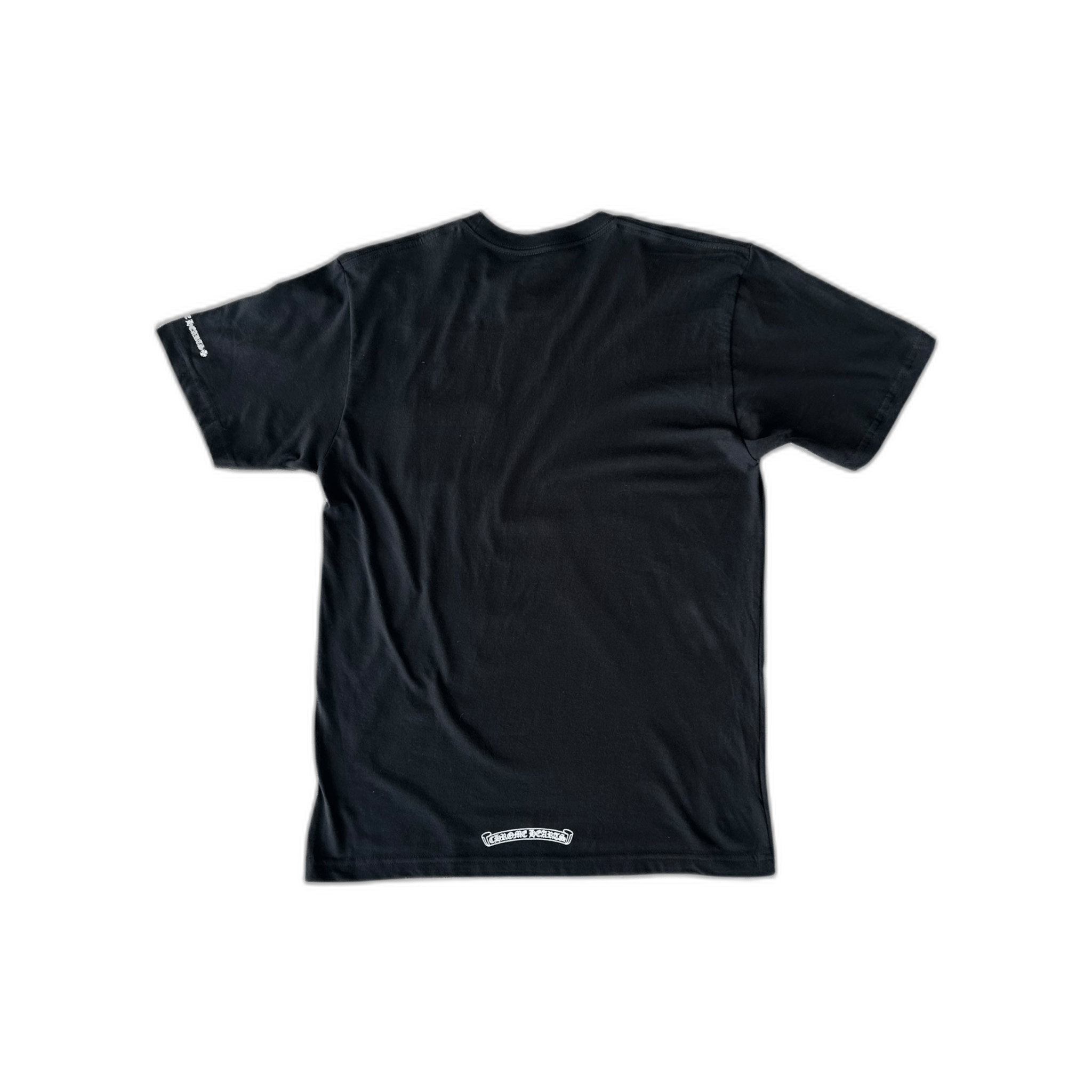 Chrome Hearts Black & White Neck Logo T-Shirt - Morely TrendsChrome Hearts Type here:)