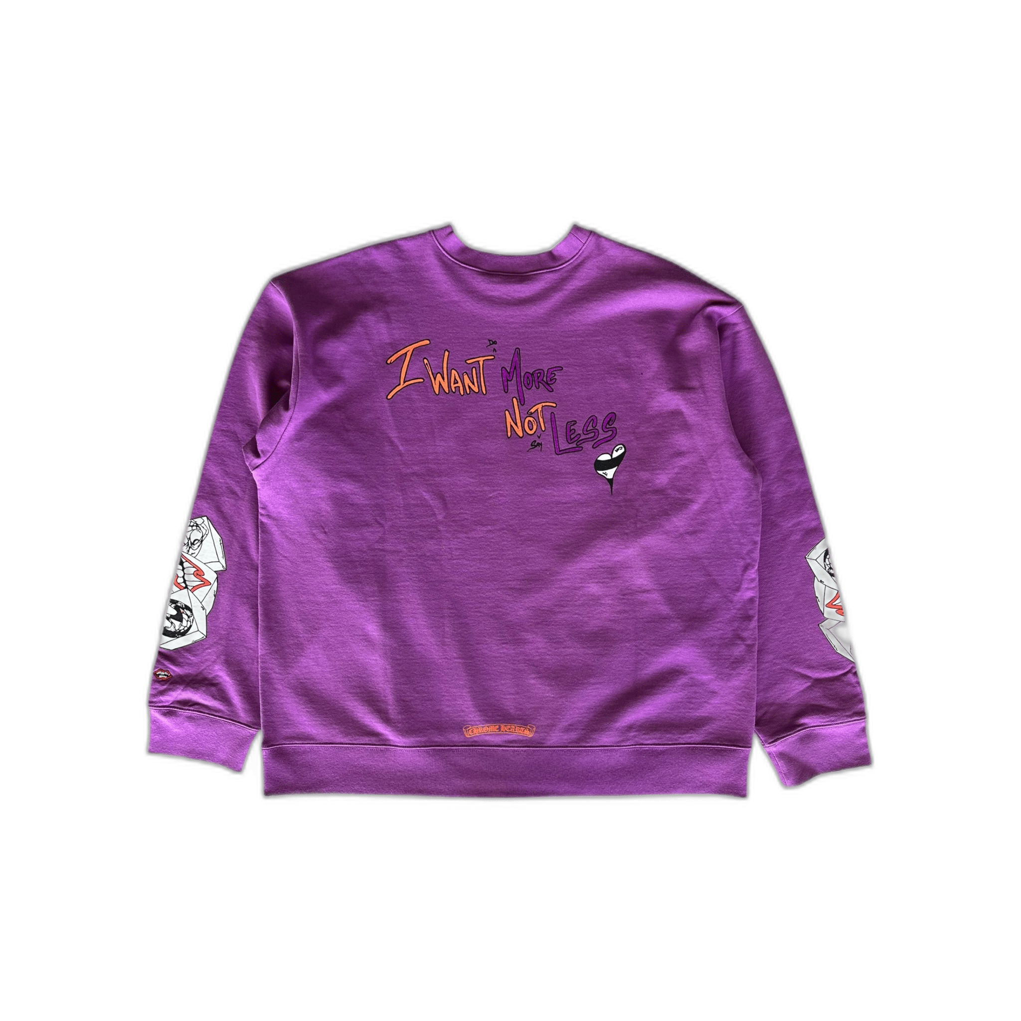 Chrome Hearts Matty Boy Purple More Not Less Sweater - Morely TrendsChrome Hearts Type here:)