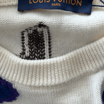 Louis Vuitton NBA White Multicolor Letter Wool Sweater - Morely TrendsLouis Vuitton Type here:)