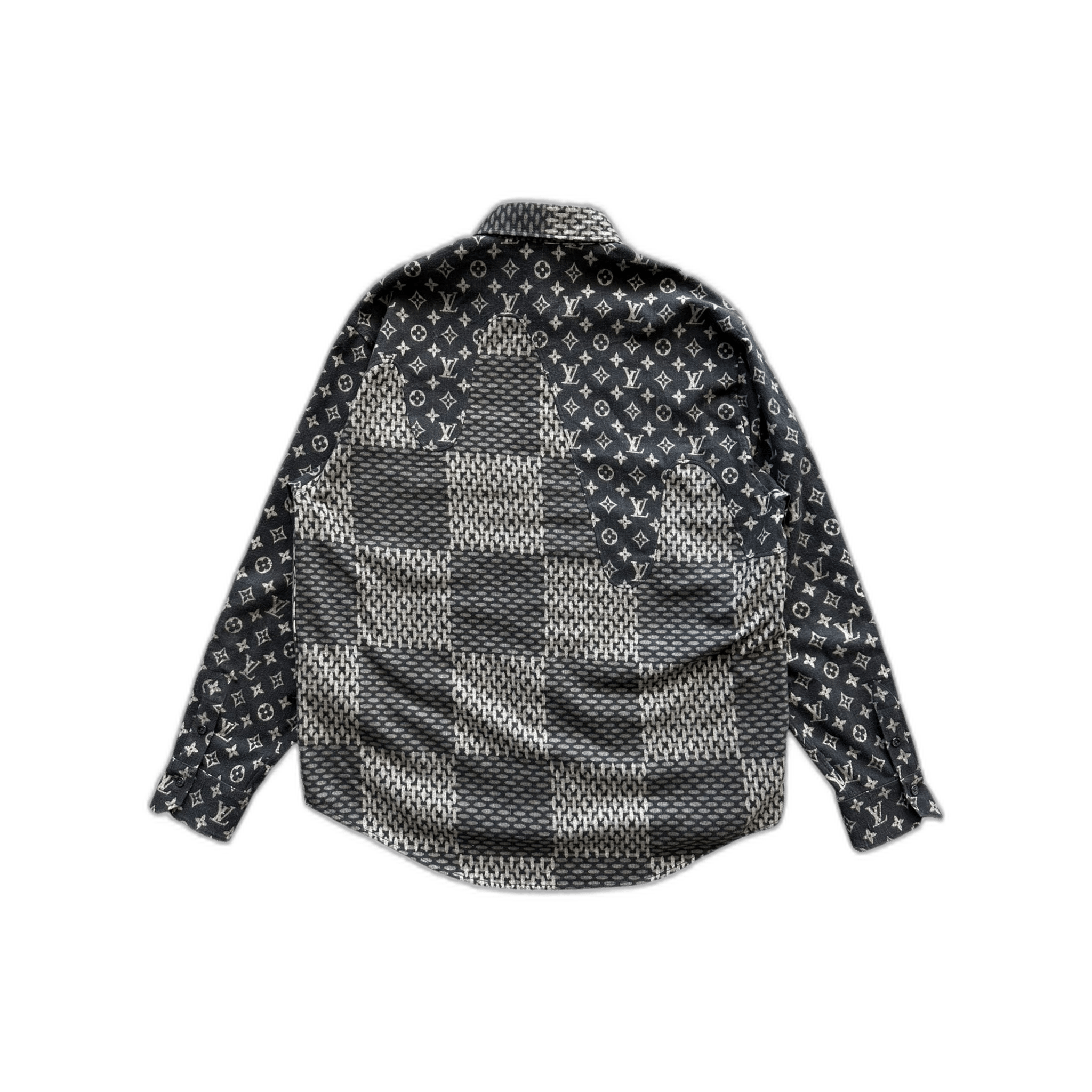Louis Vuitton Nigo Grey Giant Damier Monogram Button Up Shirt - Morely TrendsLouis Vuitton Type here:)