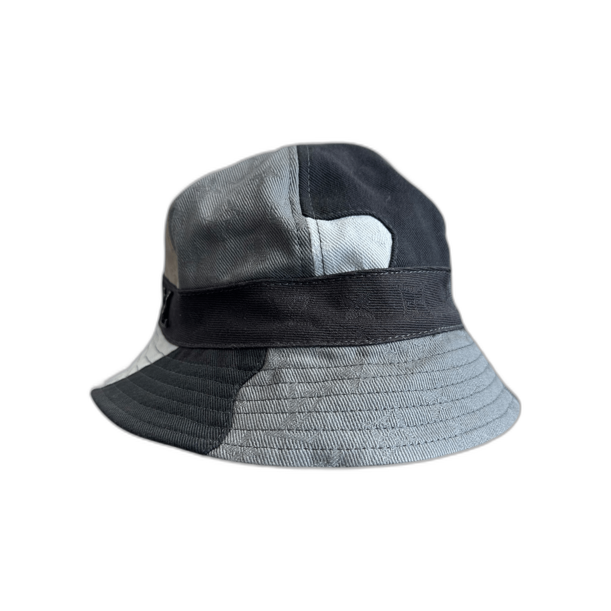 Louis Vuitton KidSuper Grey Patchwork Bucket Hat - Morely TrendsLouis Vuitton Type here:)