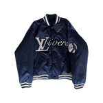 Louis Vuitton Navy & White Crystal Lovers Varsity Jacket - Morely TrendsLouis Vuitton Type here:)