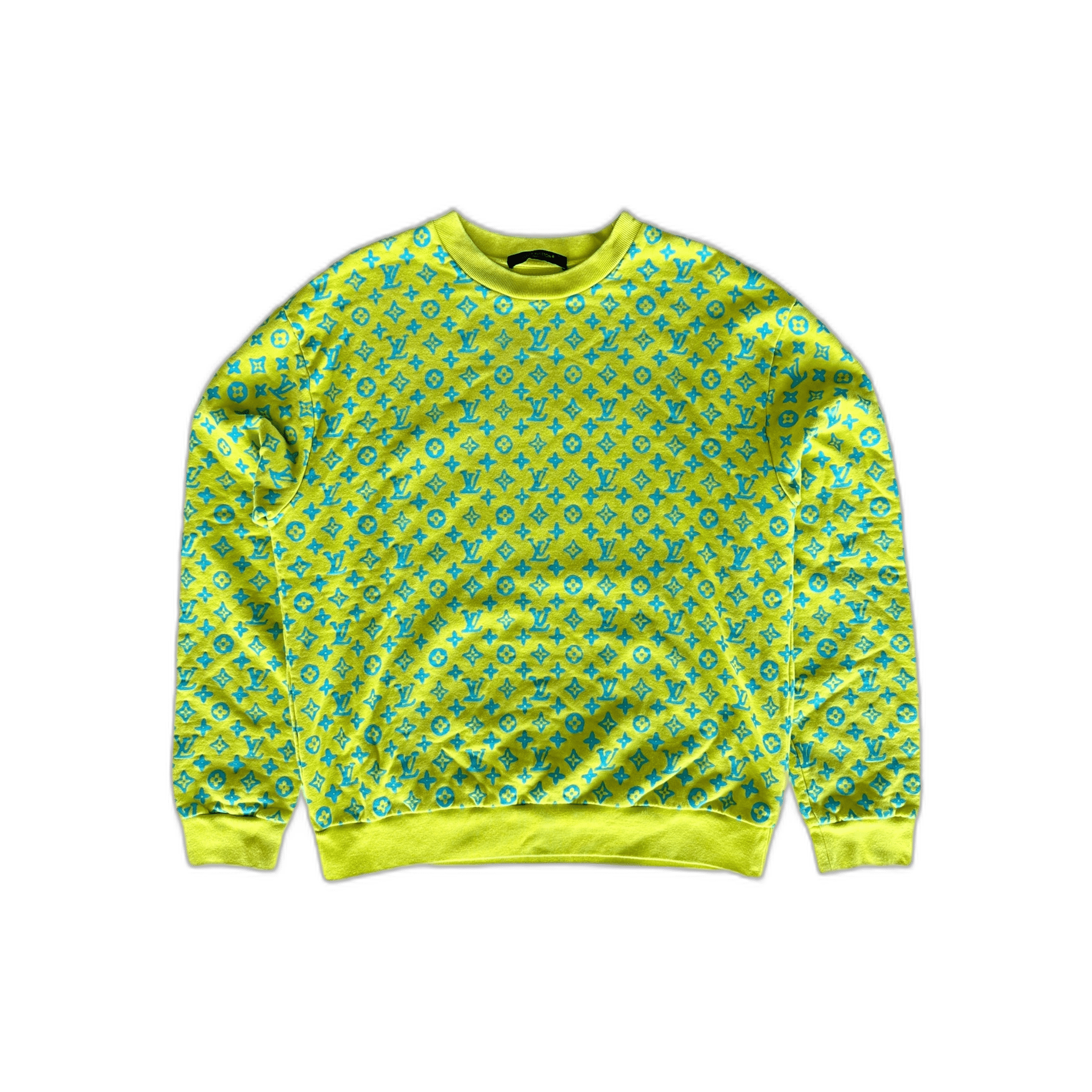 Louis Vuitton Yellow & Blue Monogram Sweater - Morely TrendsLouis Vuitton Type here:)