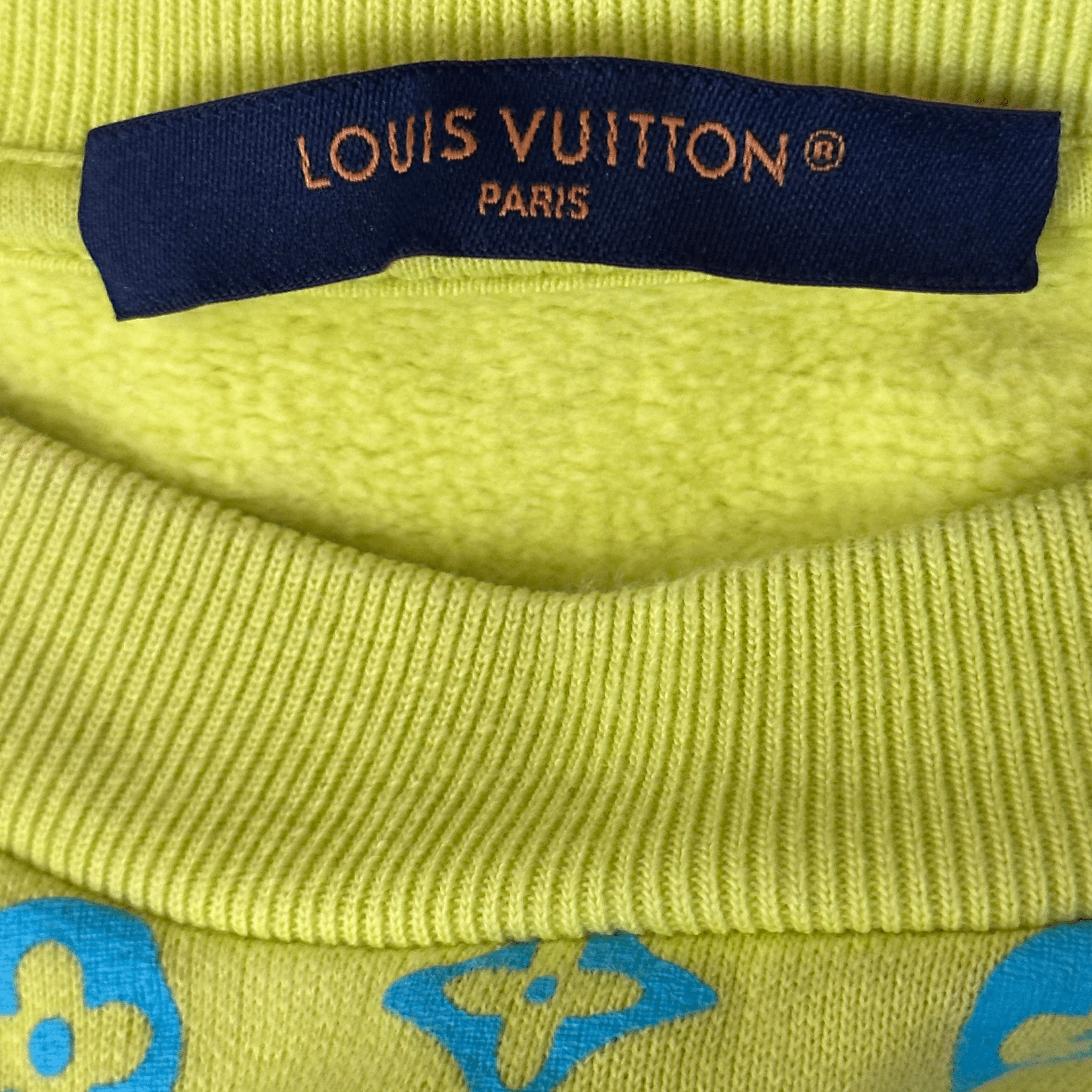 Louis Vuitton Yellow & Blue Monogram Sweater - Morely TrendsLouis Vuitton Type here:)