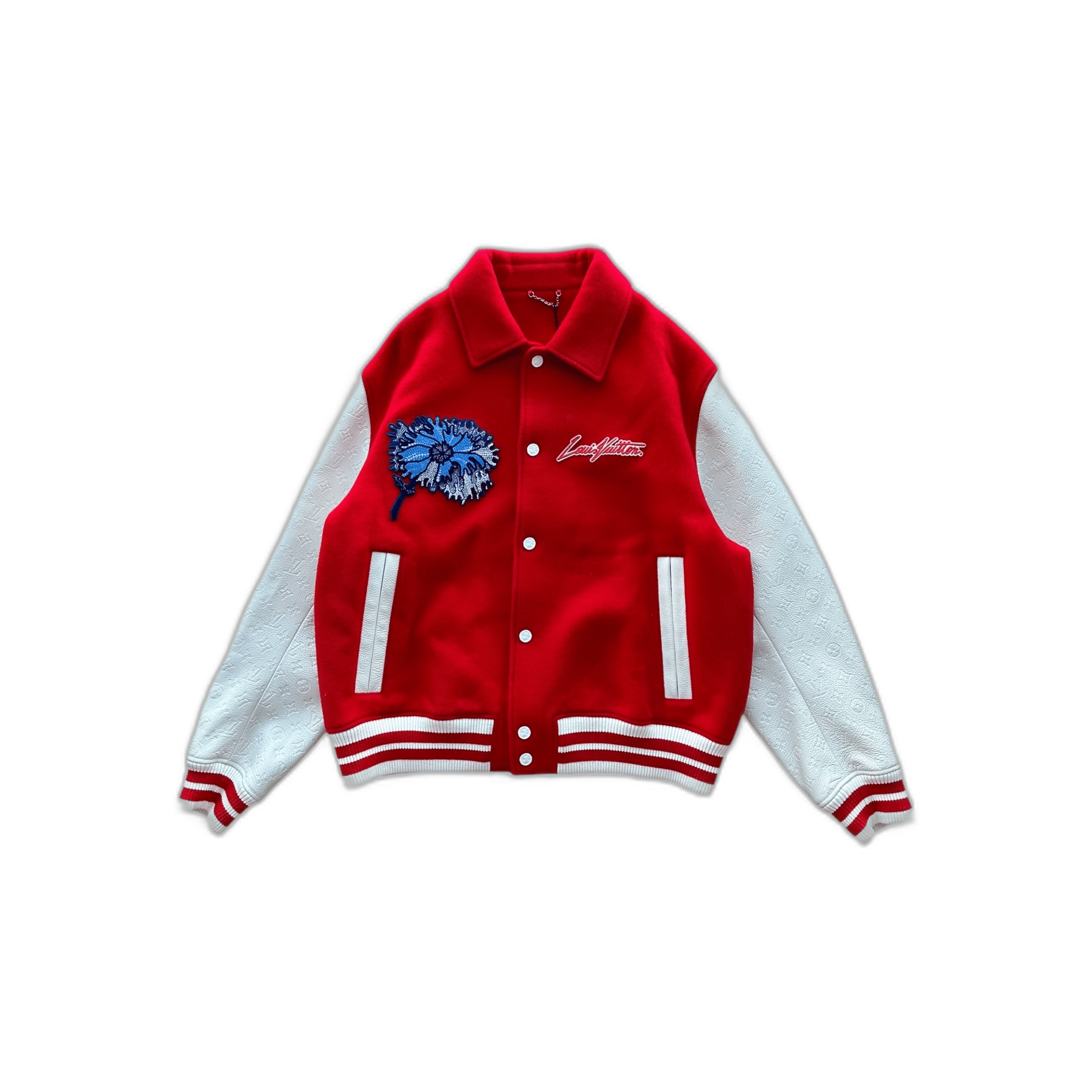 Louis Vuitton Yayoi Kusama Red & White Varsity Jacket - Morely TrendsLouis Vuitton Type here:)