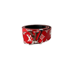Louis Vuitton Supreme Red Monogram Leather Belt - Morely TrendsLouis Vuitton Type here:)
