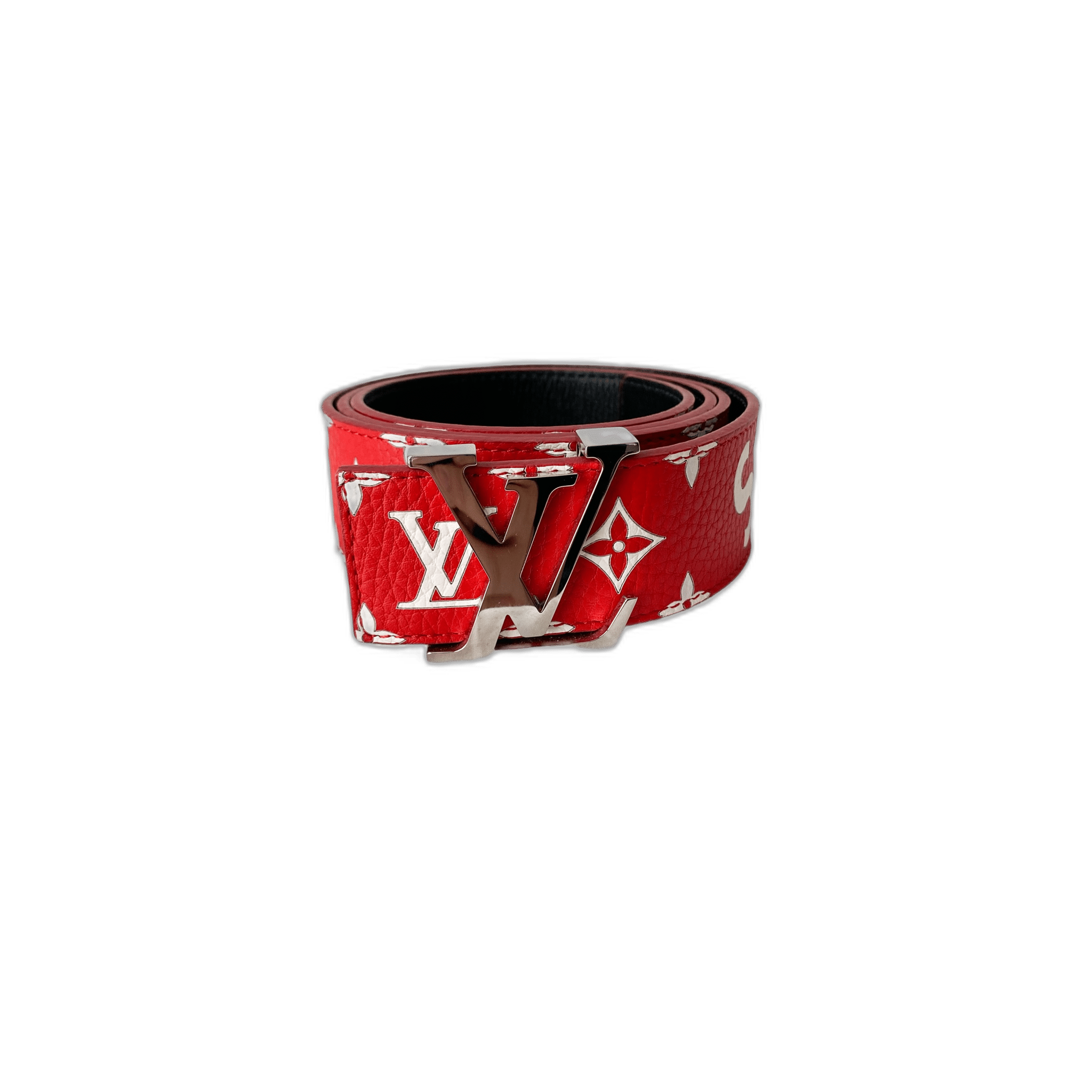 Louis Vuitton Supreme Red Monogram Leather Belt - Morely TrendsLouis Vuitton Type here:)