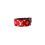 Louis Vuitton Supreme Red Monogram Leather Belt - Morely TrendsLouis Vuitton Type here:)