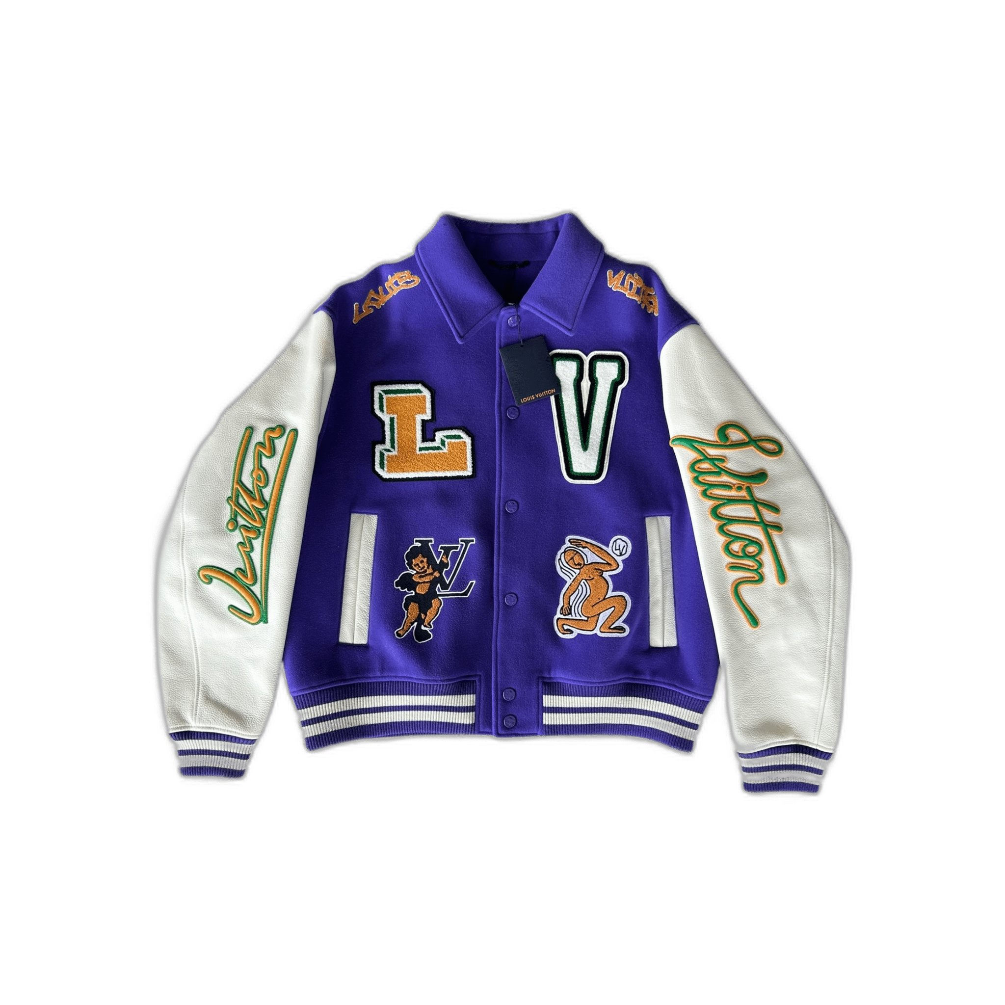 Louis Vuitton Purple & White Frog Varsity Jacket - Morely TrendsLouis Vuitton Type here:)