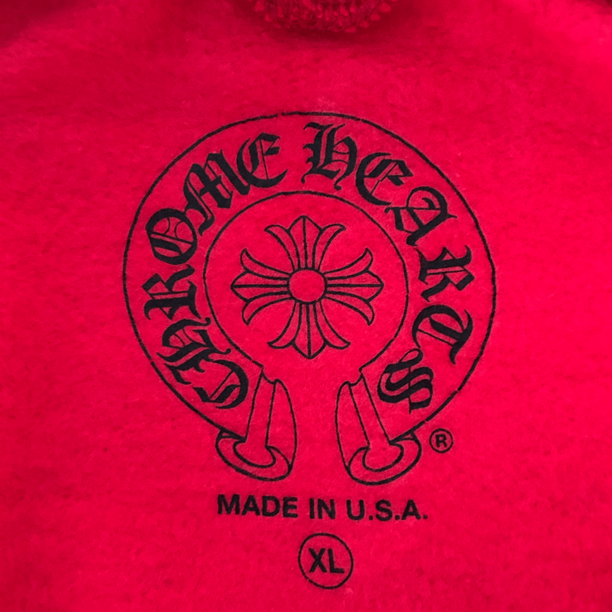Chrome Hearts Red & White Scroll Logo Hoodie - Morely TrendsChrome Hearts Type here:)