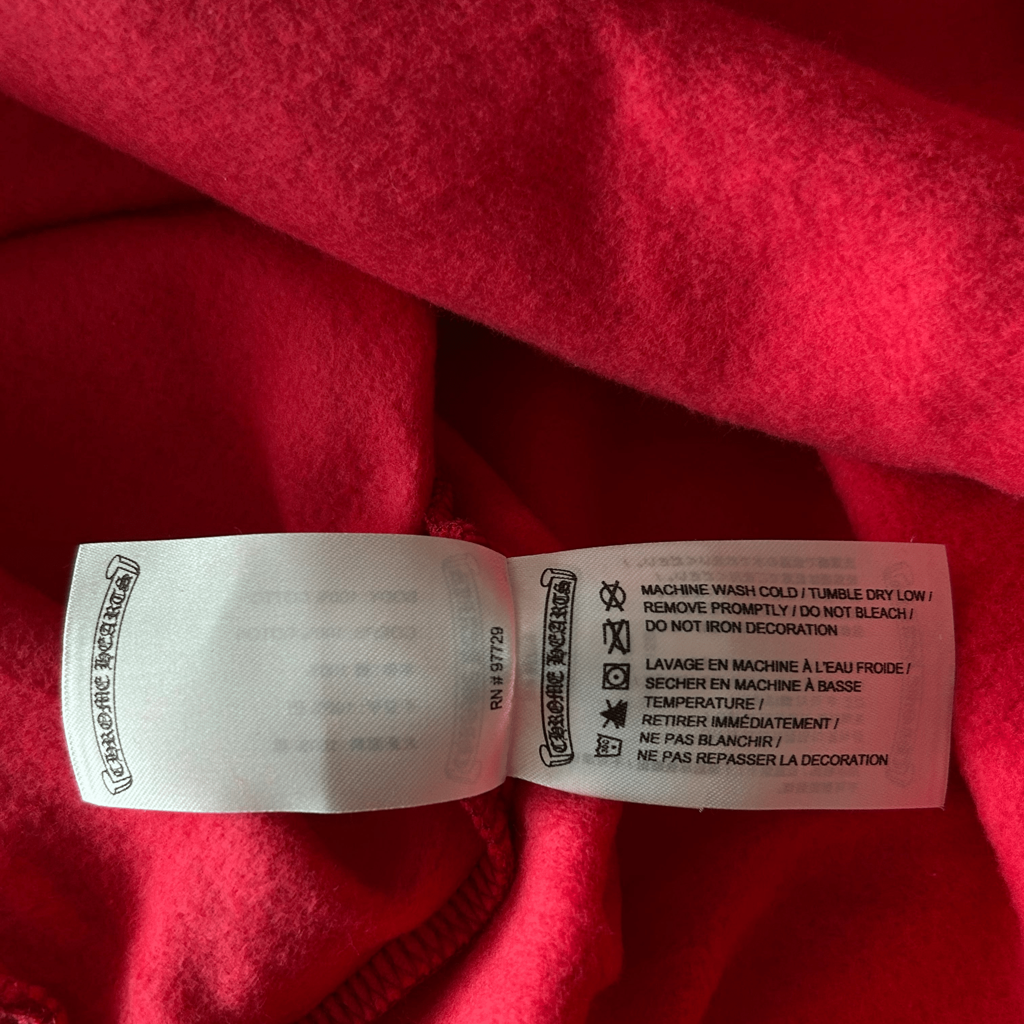 Chrome Hearts Red & White Scroll Logo Hoodie - Morely TrendsChrome Hearts Type here:)