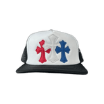 Chrome Hearts Black USA Triple Cross Patch Hat - Morely TrendsChrome Hearts Type here:)