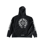 Chrome Hearts Black & White Cross Jacquard Horseshoe Logo Hoodie - Morely TrendsChrome Hearts Type here:)
