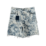 Louis Vuitton Blue & White Floral Distressed Carpenter Shorts - Morely TrendsLouis Vuitton Type here:)