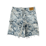 Louis Vuitton Blue & White Floral Distressed Carpenter Shorts - Morely TrendsLouis Vuitton Type here:)