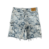 Louis Vuitton Blue & White Floral Distressed Carpenter Shorts - Morely TrendsLouis Vuitton Type here:)