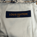 Louis Vuitton Blue & White Floral Distressed Carpenter Shorts - Morely TrendsLouis Vuitton Type here:)