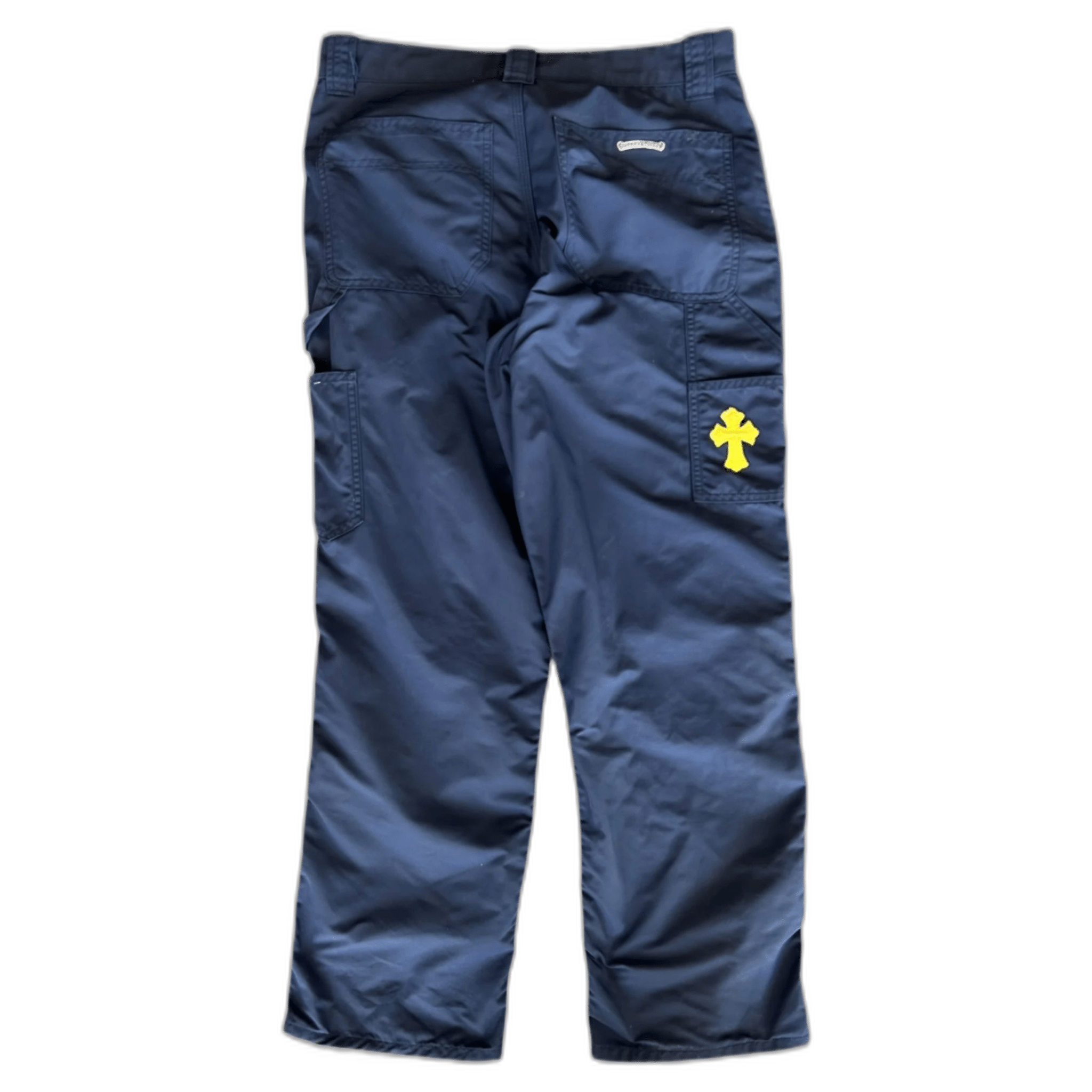 Chrome Hearts Navy Nylon & Leather Carpenter Pants - Morely TrendsChrome Hearts Type here:)