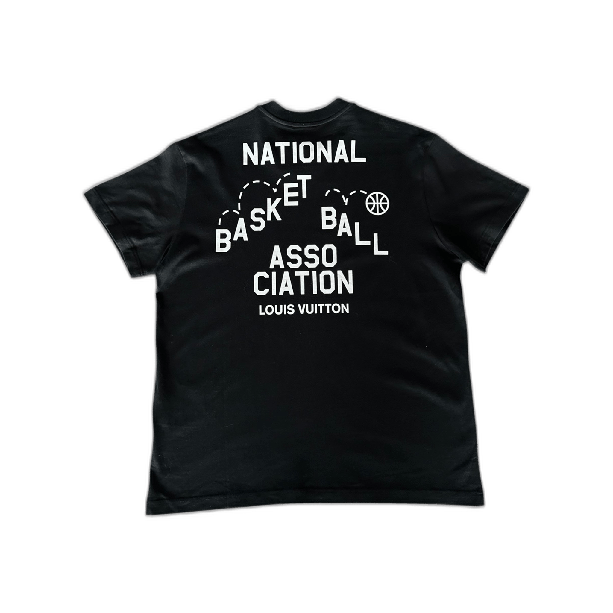 Louis Vuitton NBA Black & White Logo T-Shirt - Morely TrendsLouis Vuitton Type here:)