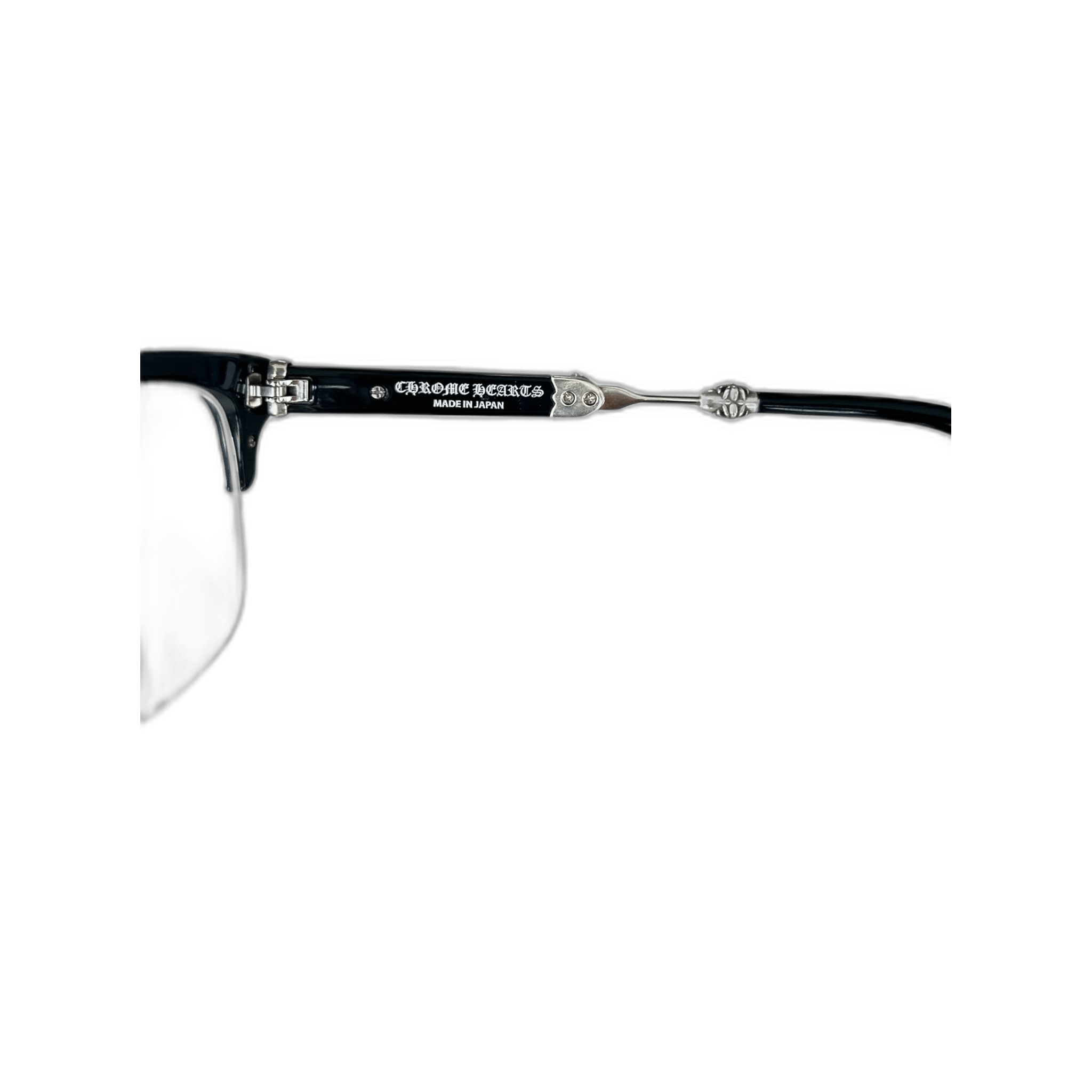 Chrome Hearts Black & Silver Evagilist Glasses - Morely TrendsChrome Hearts Type here:)