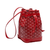 Goyard Petit Flot Bucket Bag Red
