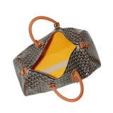 Goyard Boston 45 Bag Black Tan