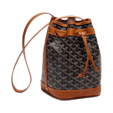 Goyard Petit Flot Bucket Bag Black Tan