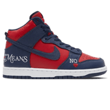 Supreme x Nike Dunk High SB 'By Any Means - Red Navy'
