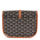 Image of Goyard Goyardine Belvedere II Black Tan PM Messenger Bag