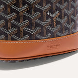 Goyard Petit Flot Bucket Bag Black Tan