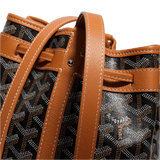 Goyard Petit Flot Bucket Bag Black Tan
