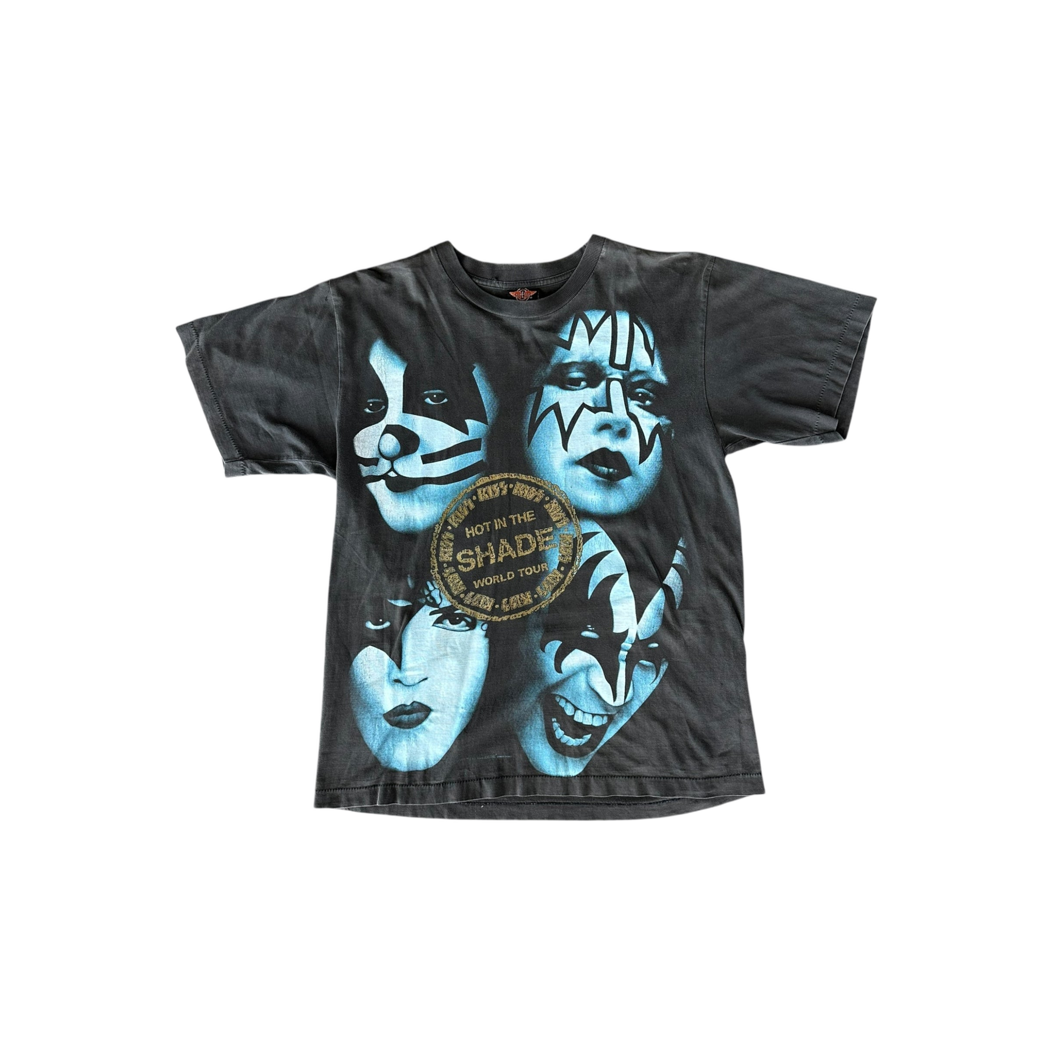 ビンテージKISS Hot In The Shade ツアー Tシャツ Vintage Black KISS Hot In The Shade World Tour T-Shirt – Morely Trends