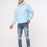 Amicci Hoodies Basic Hoodie Baby Blue