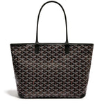 Back side view of Goyard Artois PM Bag Black ARTOISPMLTY01CL01P