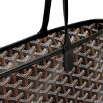 Detail view of Goyard Artois PM Bag Black ARTOISPMLTY01CL01P