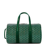 Front view of Goyard Barrel 40 Sports Bag Green BARREL040TY09CL09P
